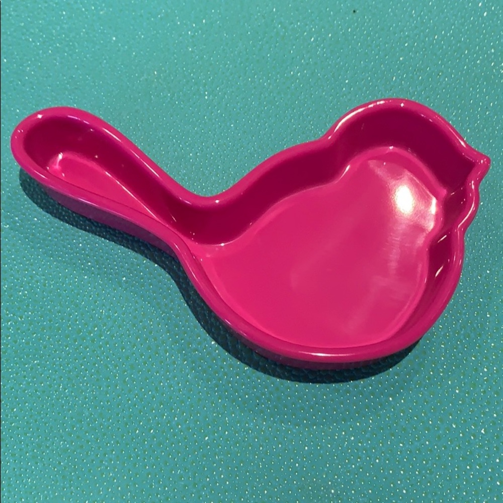 Nora Fleming Melamine Pink Bird